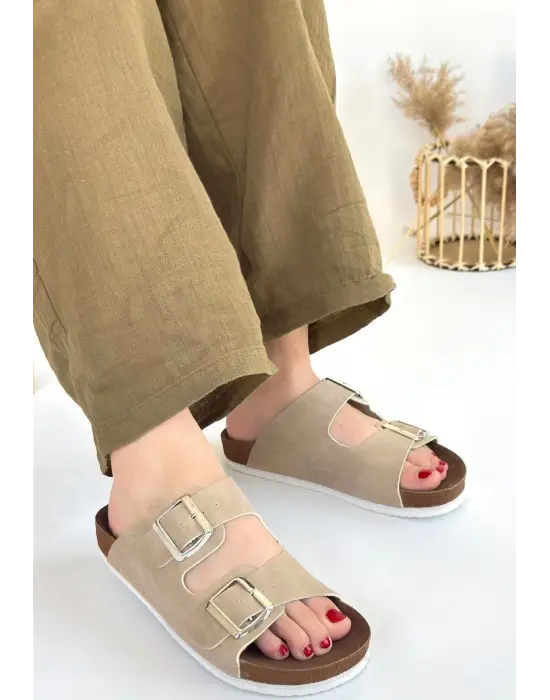 Rıno Ten Nubuk Terlik