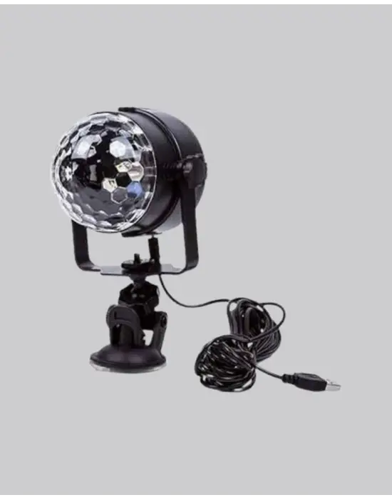 Ritme Duyarlı Led Disko Topu – Renkli Işık Gösterili Parti Lambası