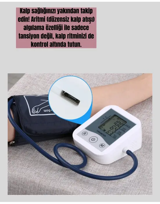 Ritmi Tespit Özellikli Dijital Tansiyon Aleti