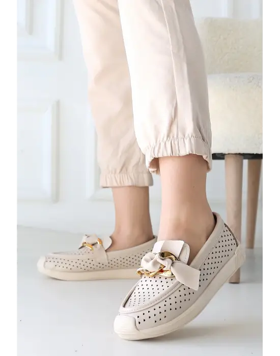 Minimal Cilt Babet Ayakkabı