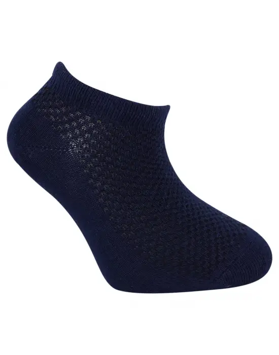 Omarı Renkli Desenli Pamuklu Patik Çorap Seti