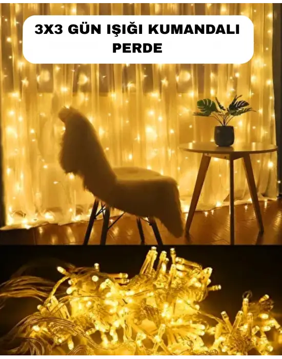 Romantik Ambiyans İçin Uzaktan Kumandalı Günışığı Peri Led