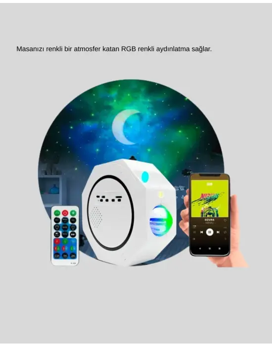 Romantik Atmosfer İçin Yıldızlı Gökyüzü Led Projektör