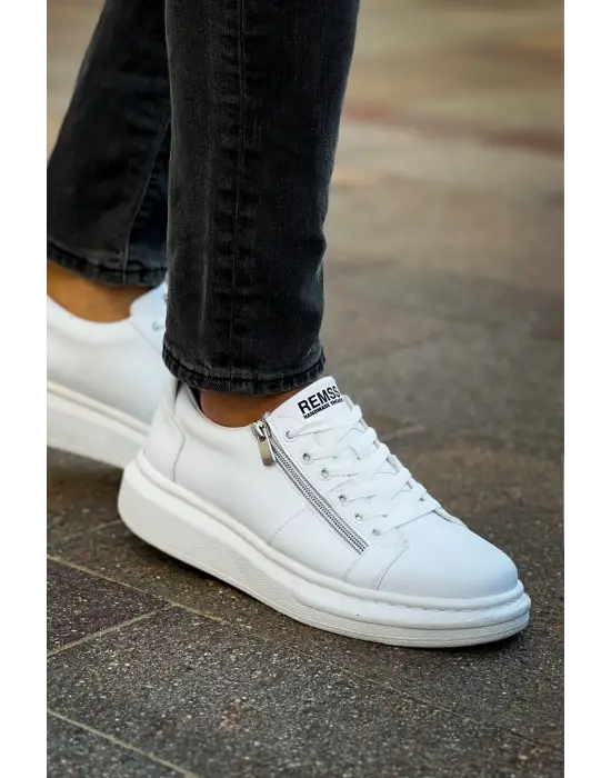 RS601 - Lüx Süet Erkek Ayakkabı BEYAZ