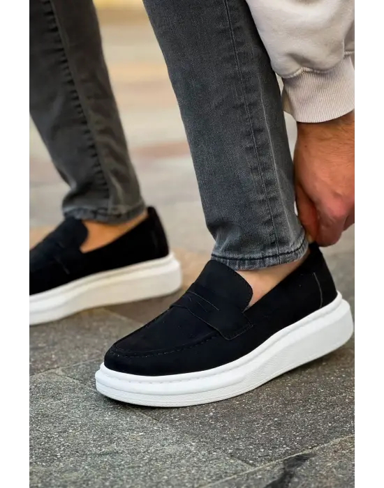 RS615 - Lüx Süet Erkek Ayakkabı SIYAH