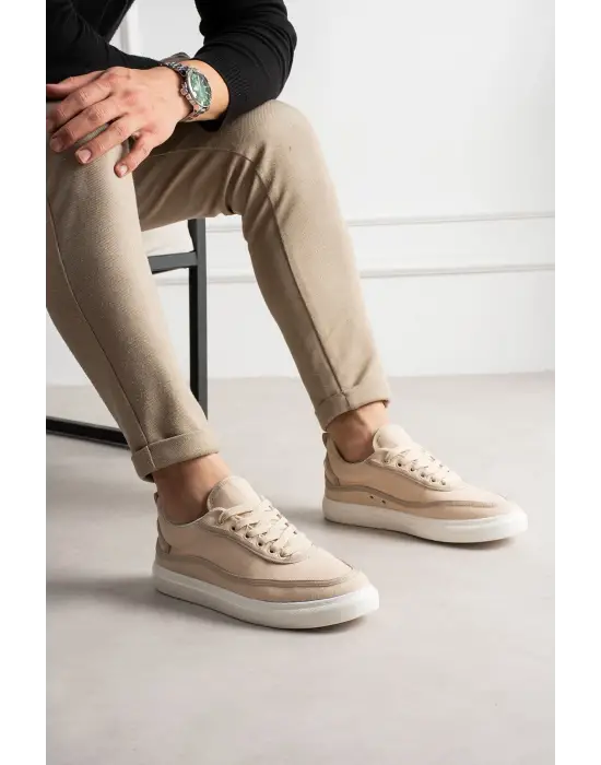 RS625 - Keten Erkek Spor Ayakkabı BEJ/BEJ