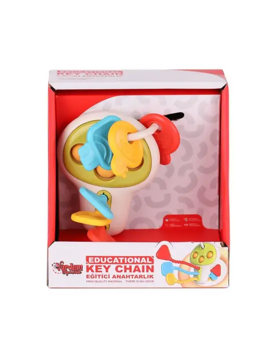 Omarı Eğitici Cırcırlı Bebek Anahtarlığı