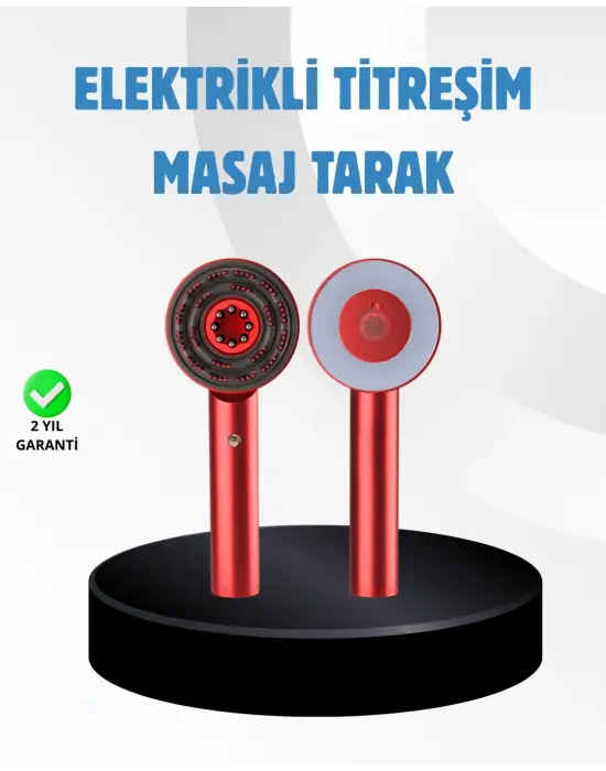 Saç Büyüme Destekleyici Elektrikli Masaj Tarak Led Ve Titreşimli
