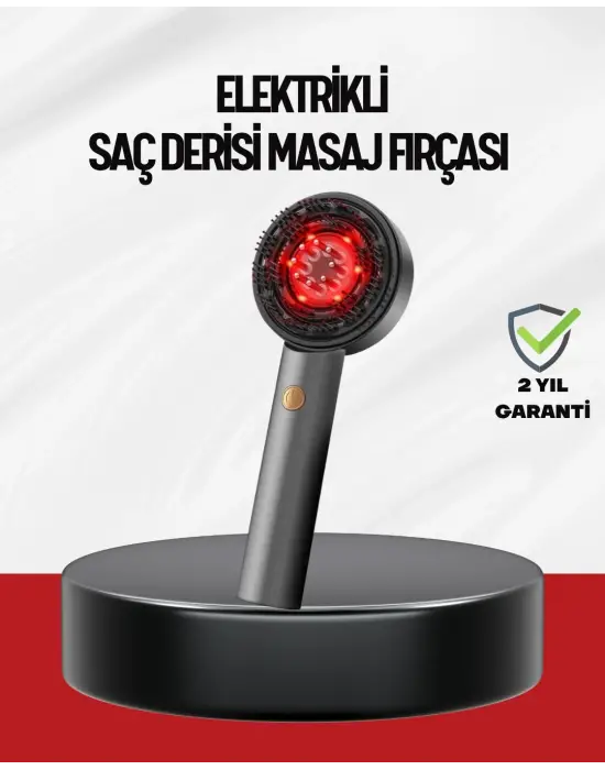 Saç Büyüme Destekleyici Elektrikli Masaj Tarak Yağ Aplikatörlü