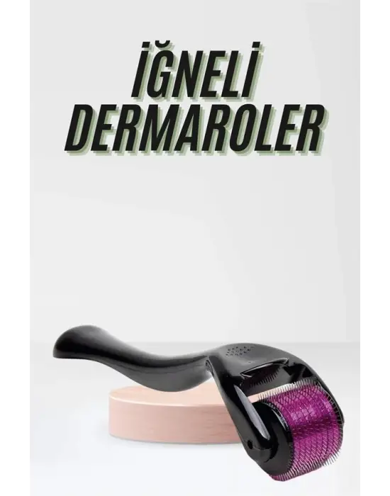 Saç Çıkarma Tarağı Dermaroller 540 Iğneli Roller 1 Mm Iğne Cilt Yüz Yenileme Bakım Seti