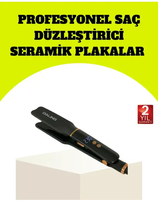Saç Düzleştirici 30 Saniyede Isınma Hafif Ve Portatif Tasarım