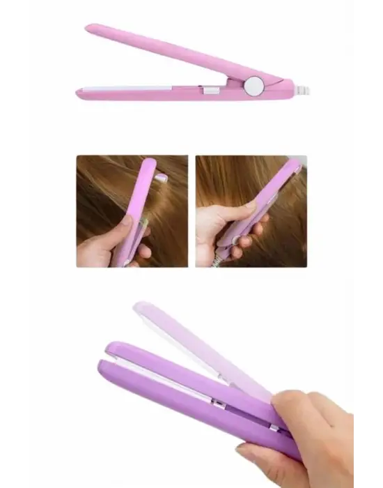 Saç Düzleştirici Pürüzsüz Parlaklık Seyahat Tipi Taşınabilir Seramik Kaplama