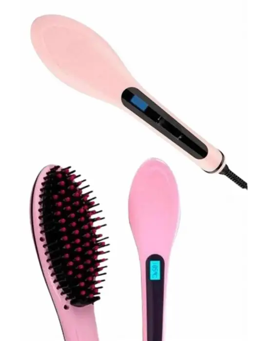 Saç Düzleştirici Tarak Dijital Göstergeli Seramik Kaplama Sıkı Dişli