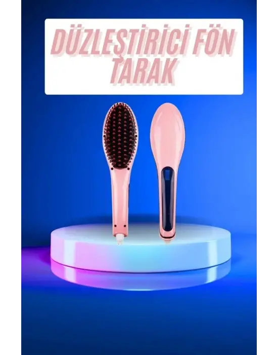 Saç Düzleştirici Tarak Dijital Göstergeli Seramik Kaplama Sıkı Dişli