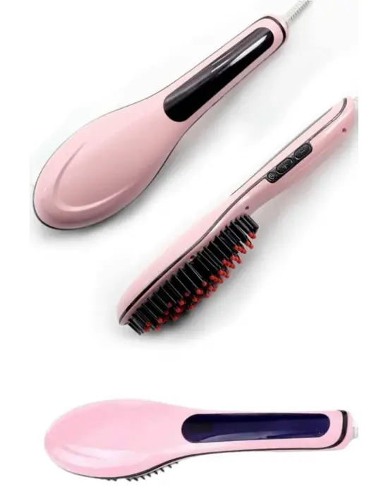 Saç Düzleştirici Tarak Dijital Göstergeli Seramik Kaplama Sıkı Dişli