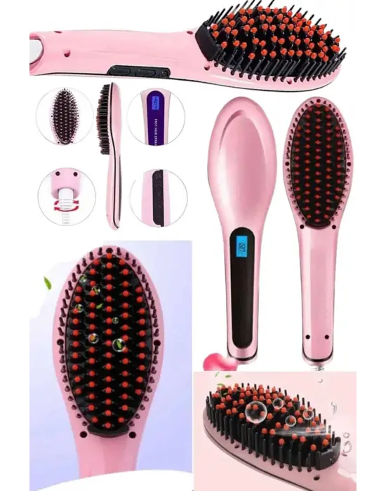 Saç Düzleştirici Tarak Isı Ayarlı Yıpranma Önleyici Düzleştirici Fön Tarak