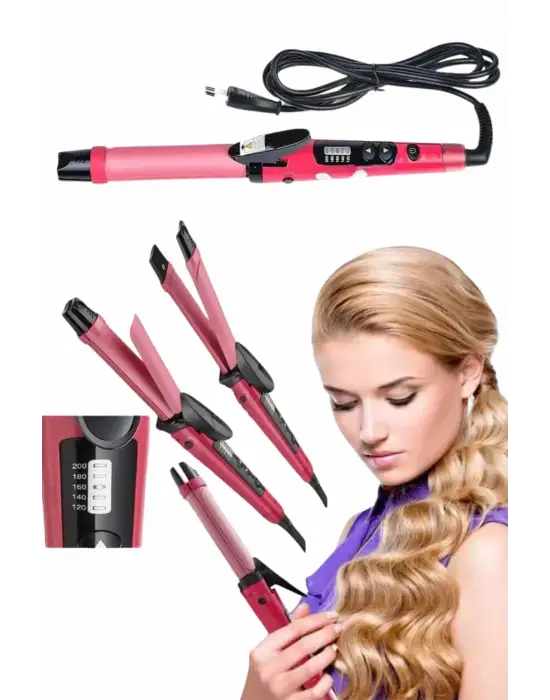 Saç Düzleştirici Ve Maşa İkili Saç Şekillendirici Tüm Saç Tiplerine Uygun