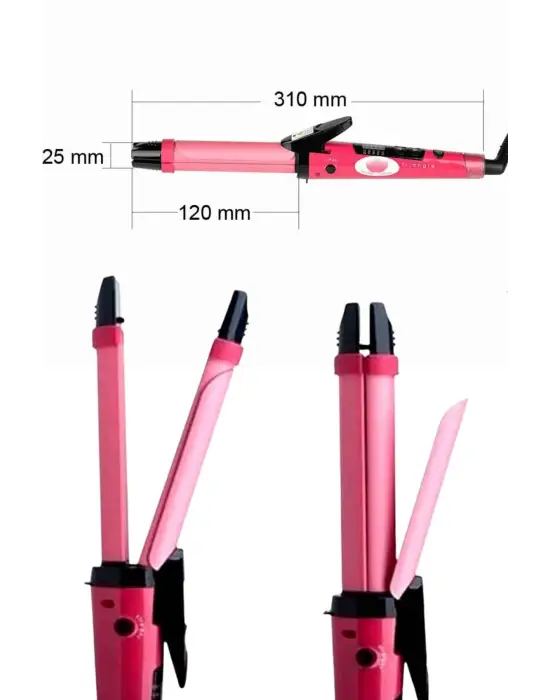 Saç Düzleştirici Ve Maşa İkili Saç Şekillendirici Tüm Saç Tiplerine Uygun