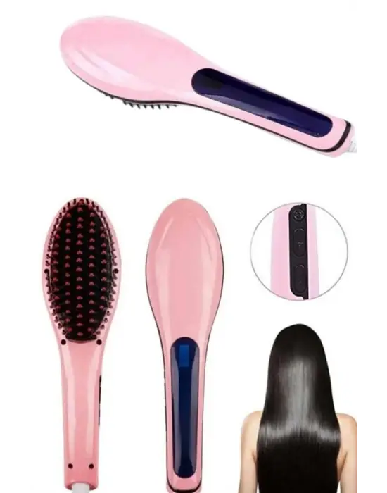 Saç Fırça Akıllı Lcd Ekran Pratik Saç Düzleştirici Tarak Pratik Taşınabilir