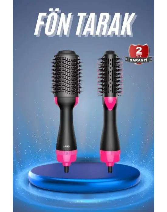 Saç Kurutma Makinesi Saç Düzleştirici Fön Tarak Isı Ayarlı Sıkı Dişli
