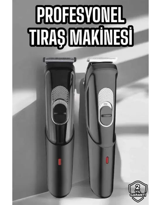 Saç Sakal Vücut Şarjlı Kablosuz Tıraş Makinesi Profesyonel Paslanmaz Çelik