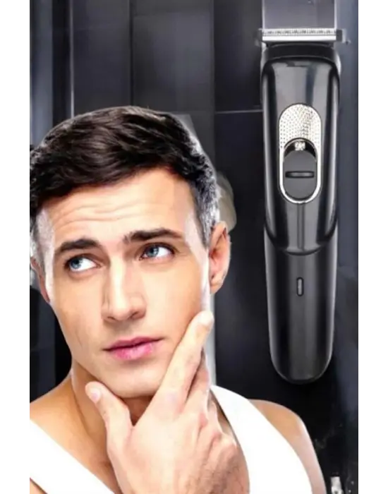 Saç Sakal Vücut Şarjlı Kablosuz Tıraş Makinesi Profesyonel Paslanmaz Çelik