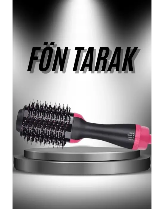 Saç Şekillendirici Ve Saç Düzleştirici Fön Tarağı Tarak Fırça 1200w Saç Kurutma