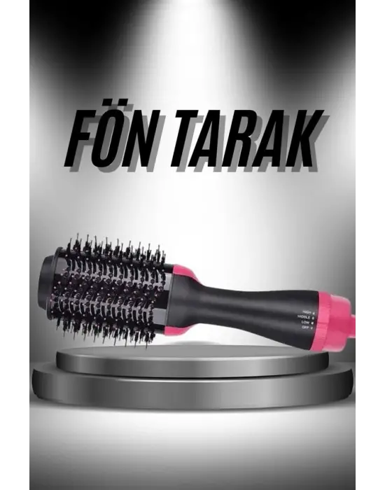 Saç Şekillendirici Ve Saç Düzleştirici Fön Tarağı Tarak Fırça 1200w Saç Kurutma