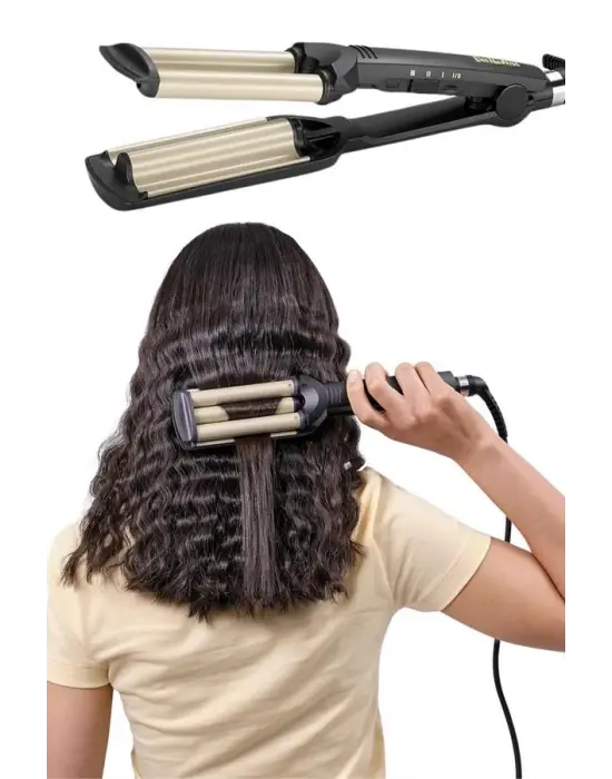 Saç Şekillendirici Wag Maşa Su Dalga Maşası Tüm Saç Tiplerine Uygun