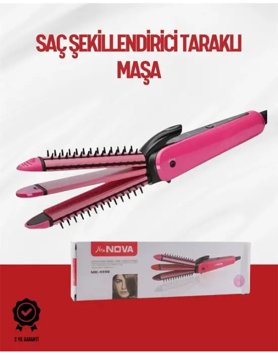 Saçı Sabitleyen Çok Fonksiyonlu Saç Maşası