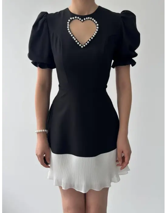 Safe Kalp Detaylı Elbise