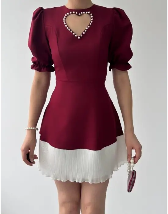 Safe Kalp Detaylı Elbise