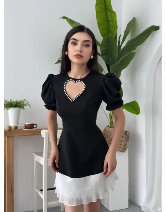 Safe Kalp Detaylı Elbise