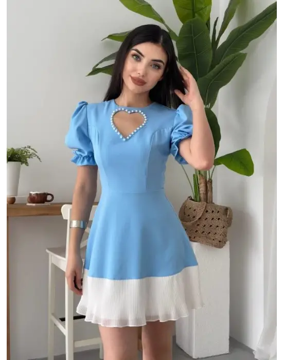 Safe Kalp Detaylı Elbise