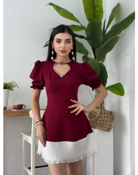 Safe Kalp Detaylı Elbise