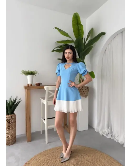 Safe Kalp Detaylı Elbise