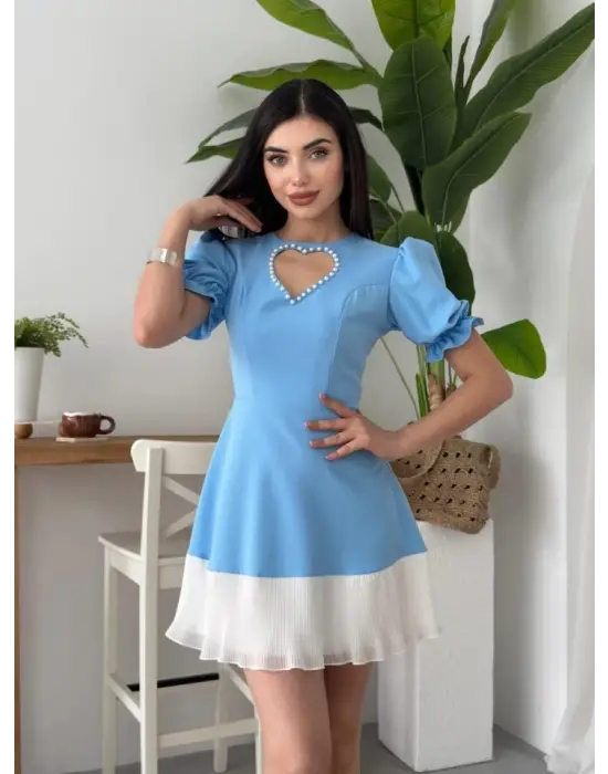 Safe Kalp Detaylı Elbise