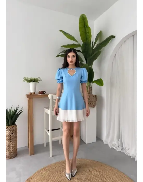 Safe Kalp Detaylı Elbise