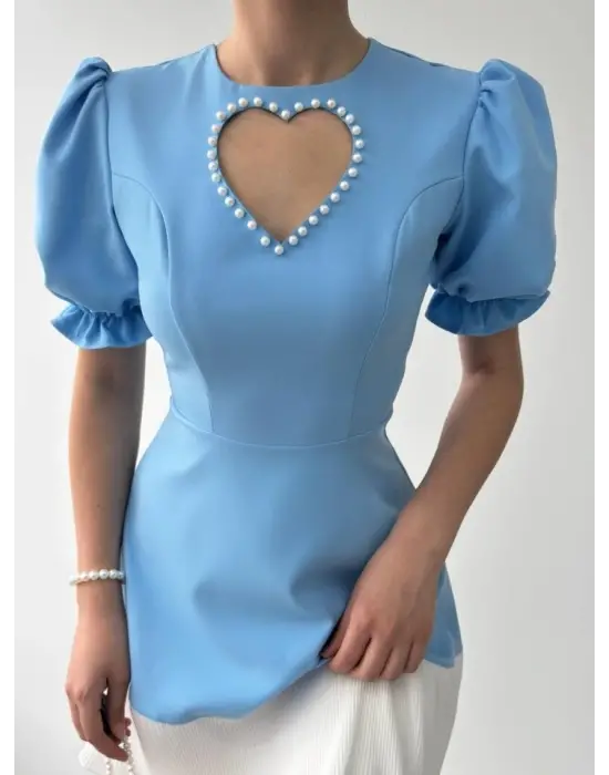 Safe Kalp Detaylı Elbise