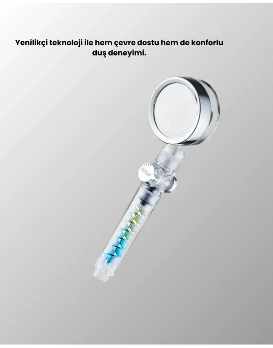 Sağanak Yağmur Etkili El Duşu – Start Stop Tuşlu Su Tasarruflu