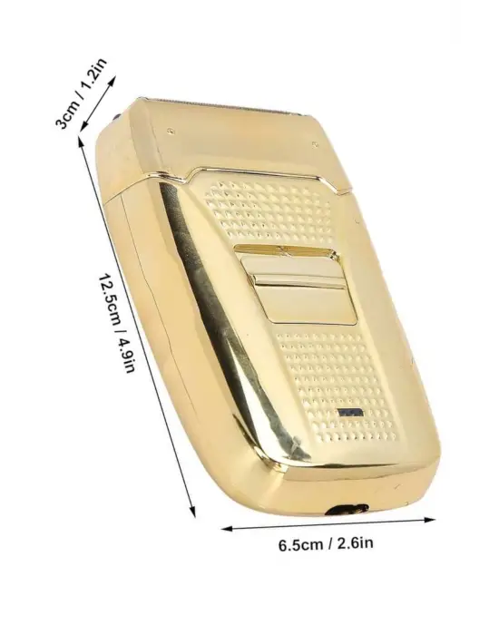 Sakal Kesme Tıraş Makinesi Paslanmaz Çelik Gold Şarjlı