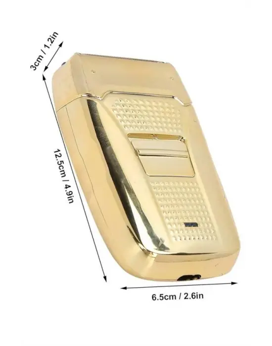 Sakal Kesme Tıraş Makinesi Paslanmaz Çelik Gold Şarjlı