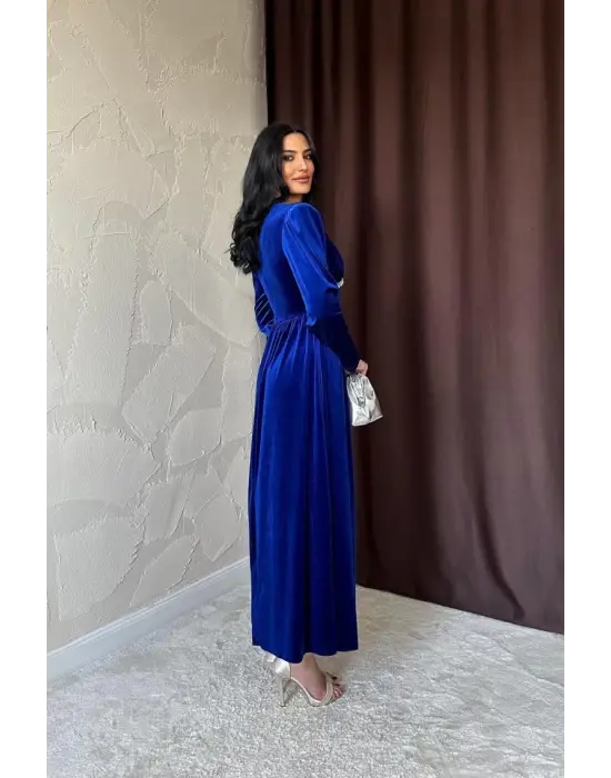 Omarı Göğüs Altı Taşlı Elbise Modelleri