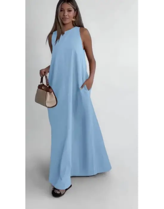 Omarı Salaş Cepli Elbise - Rahatlığın Şıklığı