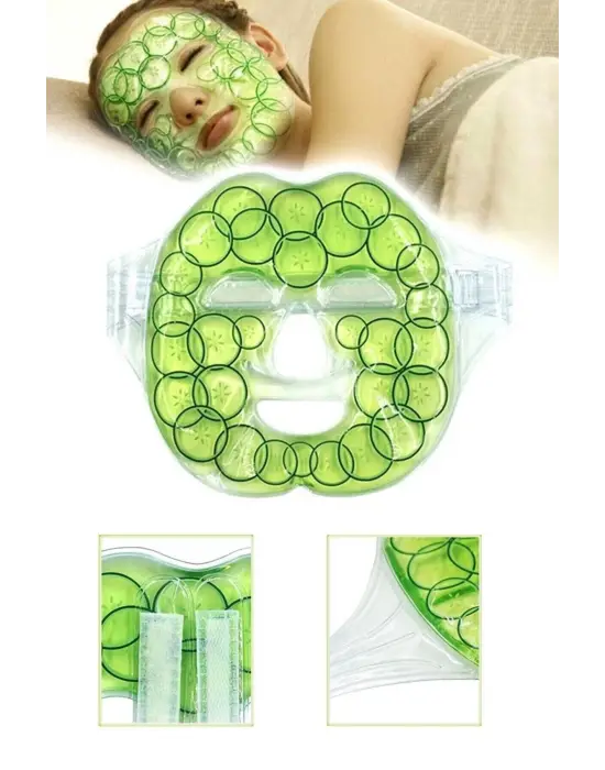 Salatalık Yüz Maske Jel Sıcak Soğuk Kullanım Rahatlatıcı