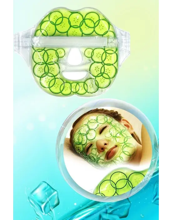 Salatalık Yüz Maske Jel Sıcak Soğuk Kullanım Rahatlatıcı