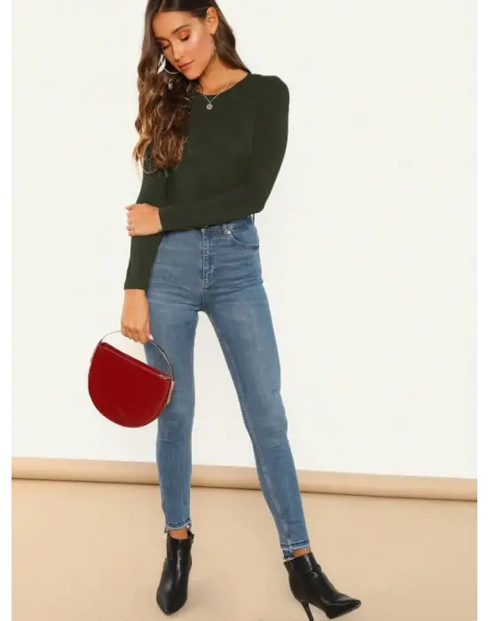 Sandy Kumaş Bodysuit