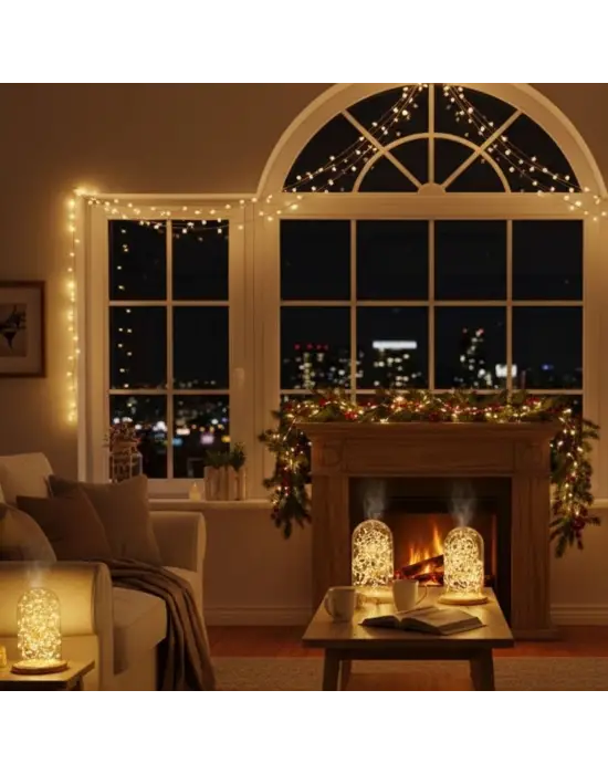 Sarı Peri LED Flaşlı Işık – 10 Metre Dekoratif Oda ve Organizasyon Aydınlatması