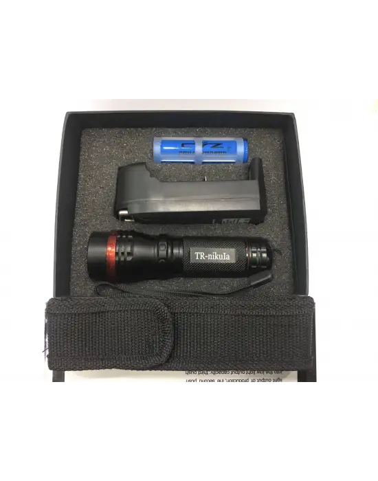 Omarı Şarj Edilebilir Beyaz LED Işıklı El Feneri