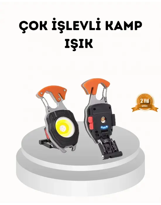 Şarj Edilebilir Çok Amaçlı Mini Fener – Güvenlik Düdüklü, Kompakt Ve Hafif Tasarım